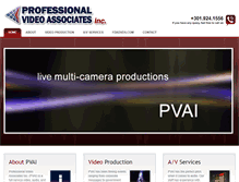 Tablet Screenshot of professionalvideoassociates.com